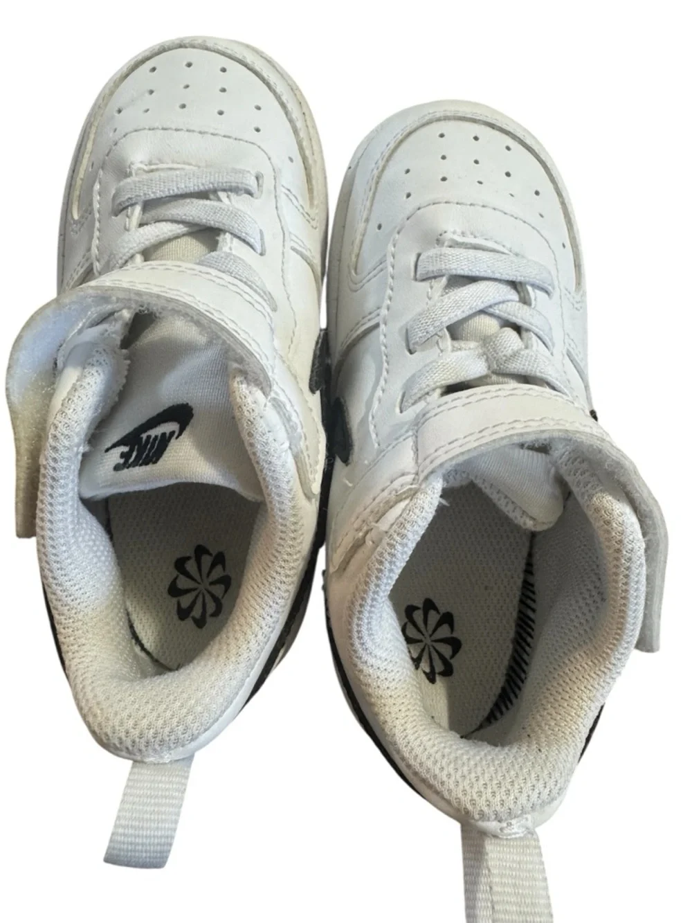 Nike Air Force 1 Toddler & Nike Court Toddler sneakers white bundle Sz 8C